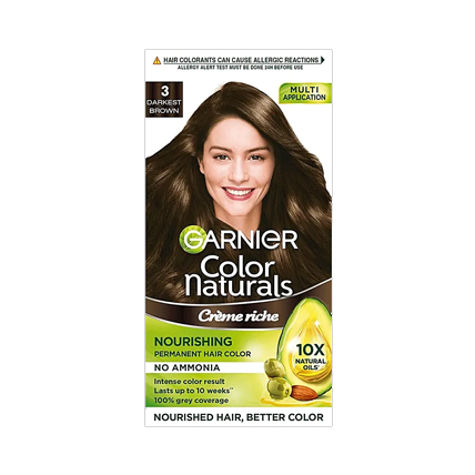 Garnier Hair Colour Natural Darkest Brown 3